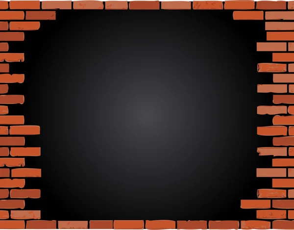 Brick wall border illustration design — Stock Photo, Image