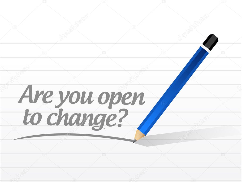 are you open to change question illustration