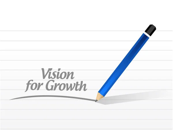 Vision for growth message illustration design — Stock Photo, Image