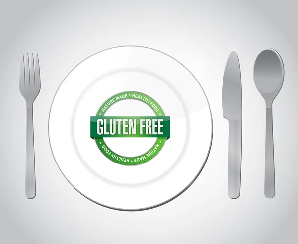 Gluten free gıda illüstrasyon tasarımı — Stok fotoğraf