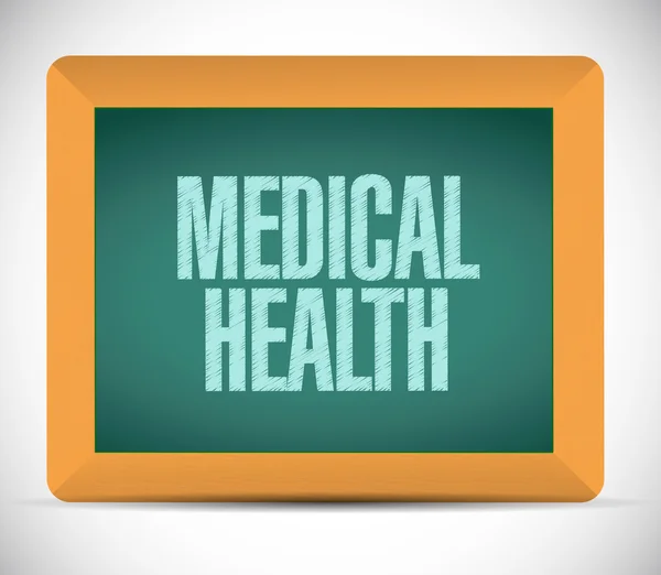 Design de ilustração de mensagem de saúde médica — Fotografia de Stock