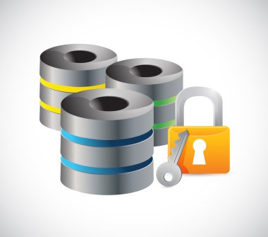 sunucuları güvenlik koruma kilit şekil