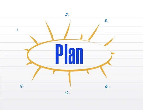 Plan model illustration design — Stock Photo, Image