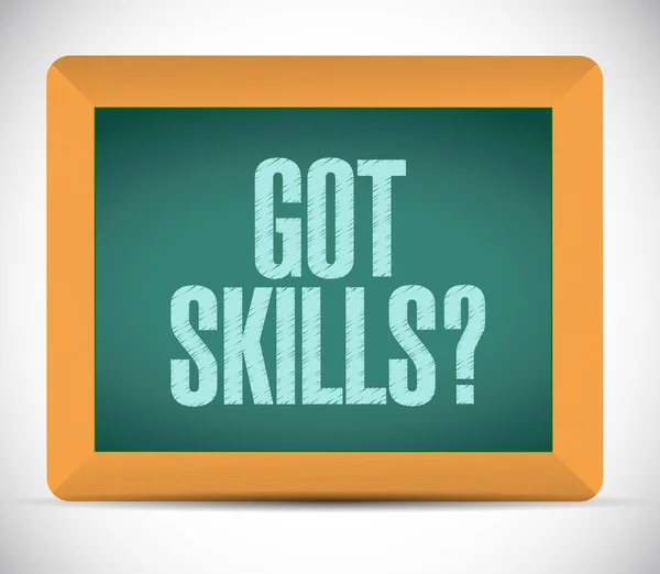 Got skills sign message illustration design — Stock Photo, Image