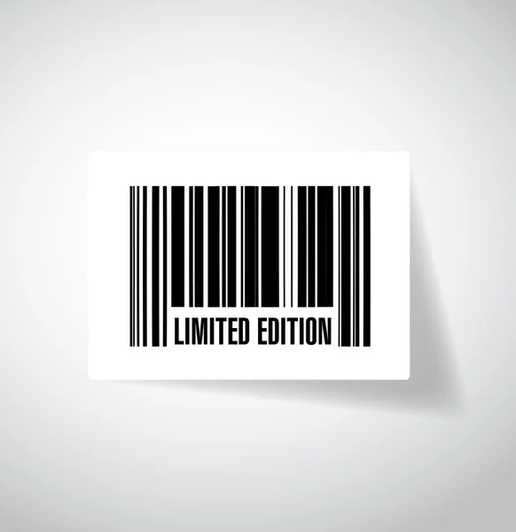 Limited edition bar code illustration design — Stock fotografie