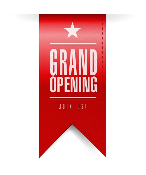 Grand opening banner illustration design — Stock Photo, Image