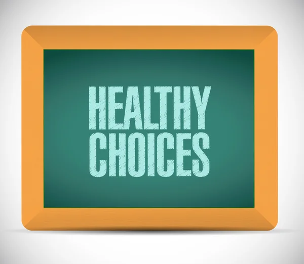 Healthy choices message illustration design — Stock Photo, Image