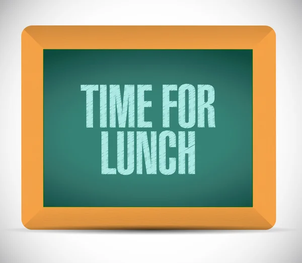 Tempo para almoço mensagem ilustração design — Fotografia de Stock