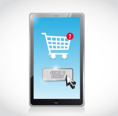 Tablet kullanıma alma işlemi illüstrasyon