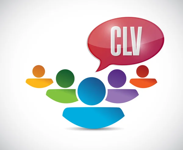 Clv message illustration design — Stock Photo, Image