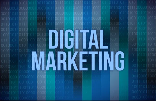 Digitális marketing illusztráció — Stock Fotó