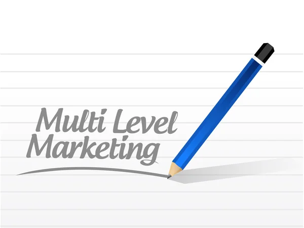 Multi level marketing meddelande — Stockfoto