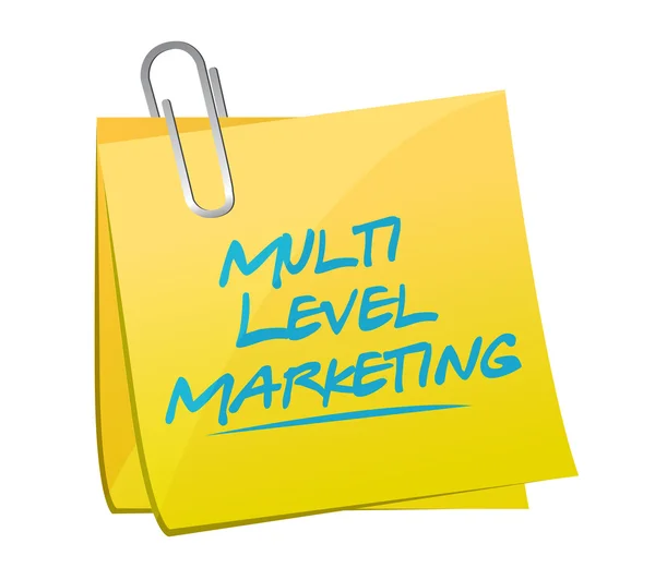 Multi-Level Marketing Memo Post — Stockfoto