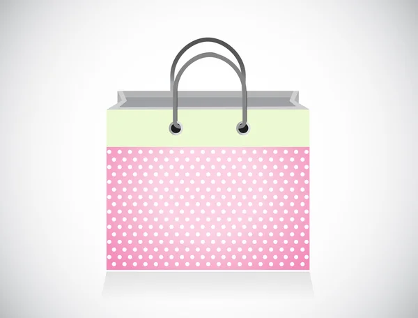 Pink shopping bag illustration — Stock Photo, Image