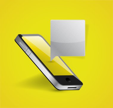 telefon ve ileti balonu