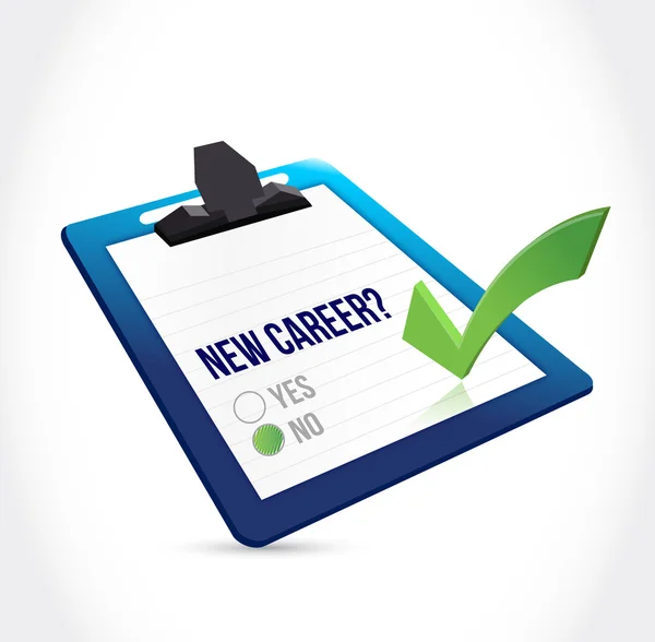 No to a new career check mark — Stock Photo, Image