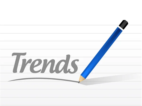 Trends message illustration design — Stock Photo, Image