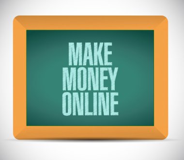 yapmak para online işareti illüstrasyon