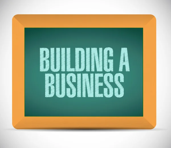Building a business sign illustration design — Stock Photo, Image