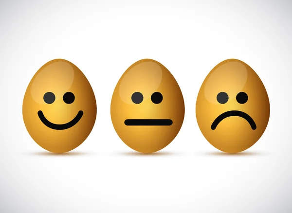 Set of egg faces illustration design — Stock Photo, Image