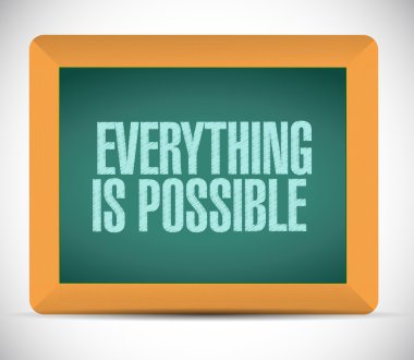 Her şey mümkün işareti ilişkindir