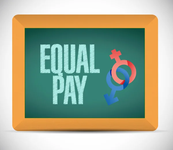 Equal pay message illustration design — Stock Photo, Image