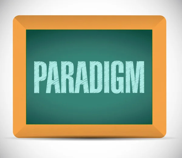 Paradigm tecken illustration design — Stockfoto