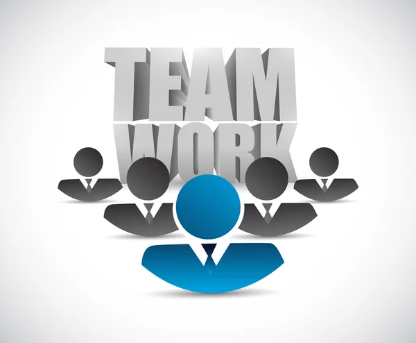 Teamwork people concept illustration — Stock Photo, Image