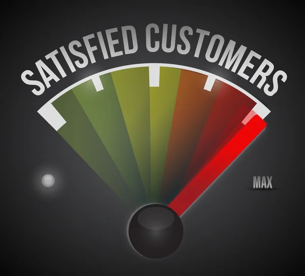 Satisfied customer illustration design — Stock Photo, Image