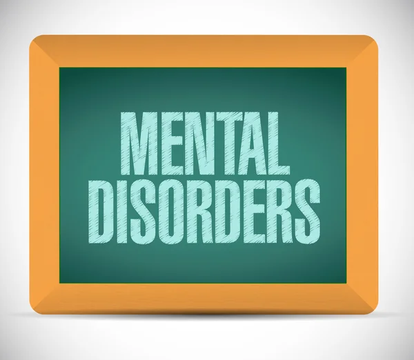 Mental disorders message illustration — Stock Photo, Image