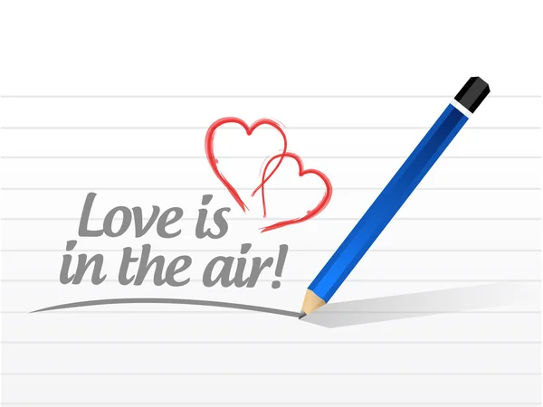 Love is in the air message illustration — Stock Photo, Image