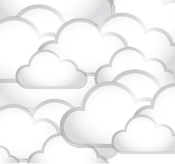 Nubes ilustración diseño — Foto de Stock