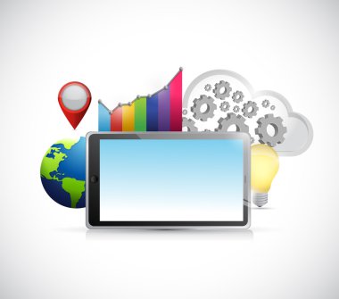 SEO iş kavramı illüstrasyon