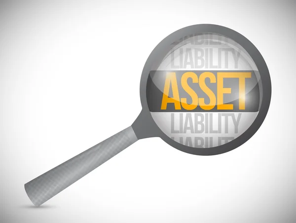 Assets review investigation illustration — Stock Photo, Image