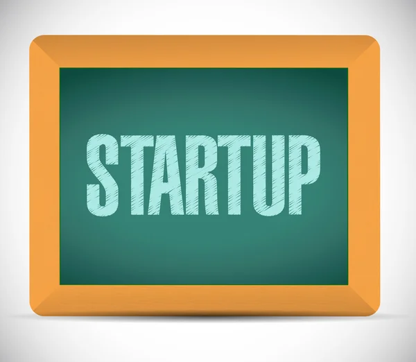 Startup sign message illustration — Stock Photo, Image