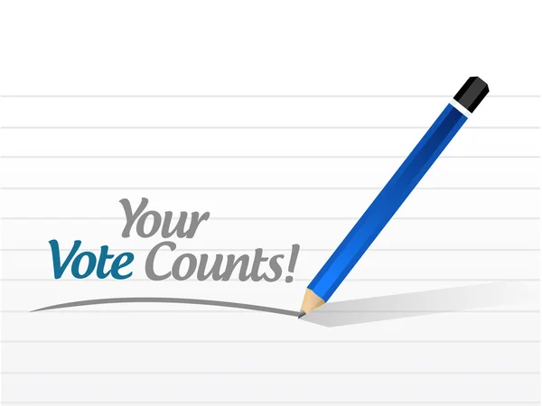 Your vote counts message illustration — Stock Photo, Image