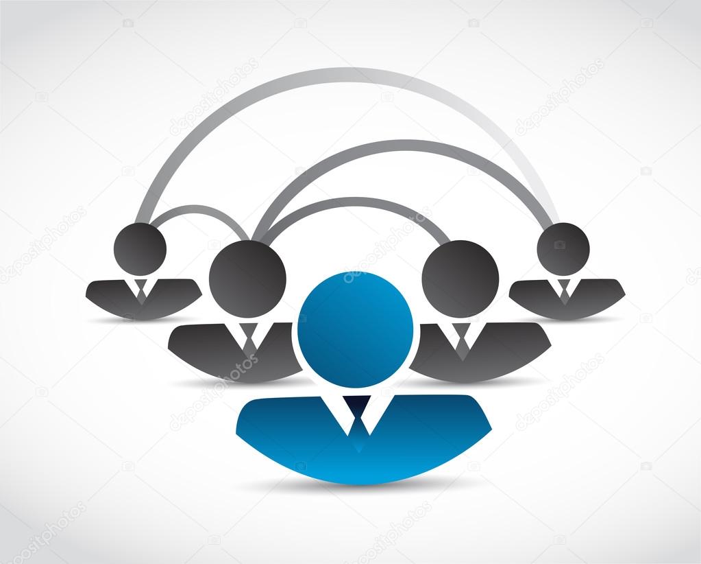 people network communication illustration