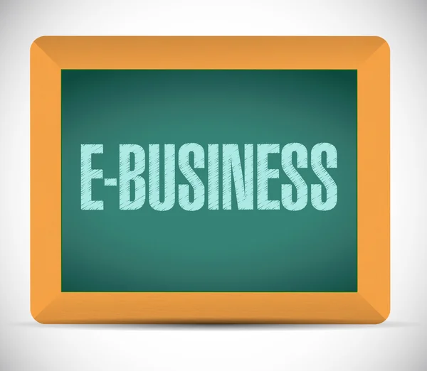 E-business design ilustração mensagem — Fotografia de Stock