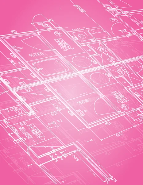 Blueprint illustration design — Stockfoto