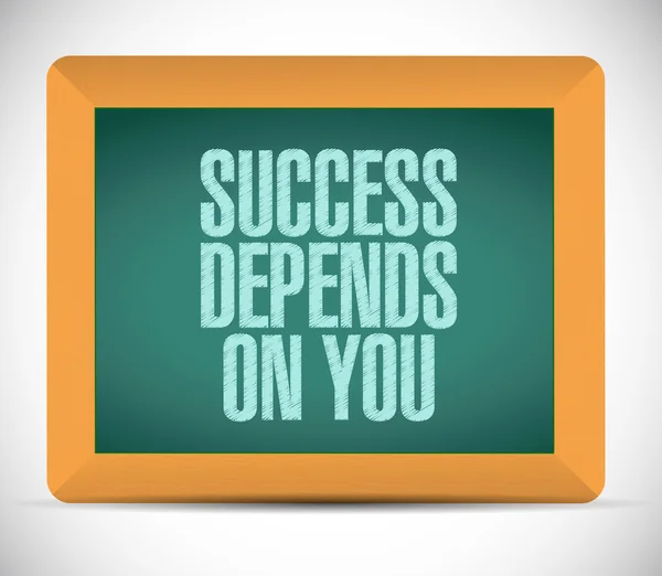 Success depends on you message — Stock Photo, Image