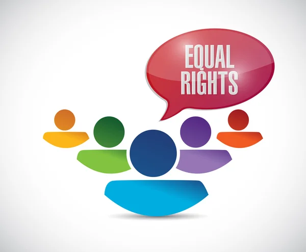 Lika rättigheter mångfald människor illustration — Stockfoto