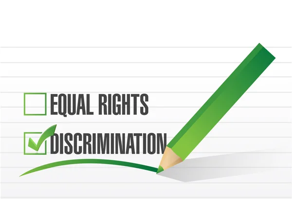 Discrimination selection illustration — Stock Photo, Image