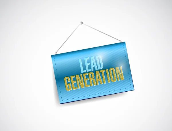 Ilustração de banner de geração de leads — Fotografia de Stock
