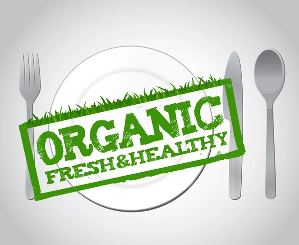 Organic food illustration design — Stock Photo, Image