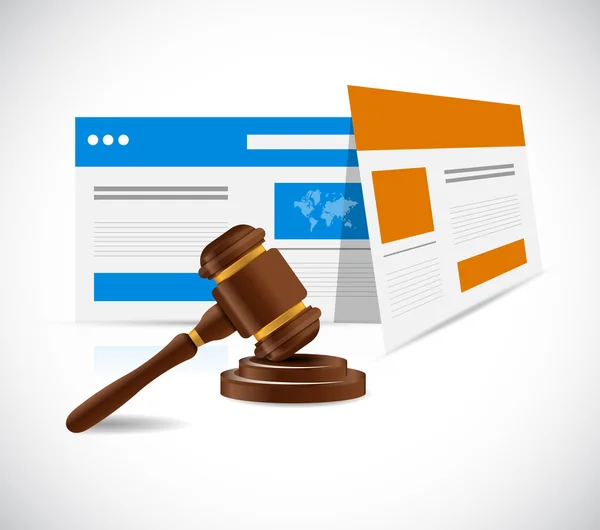 Internet law concept illustration design — Stock Photo, Image