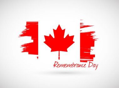 canada remembrance day illustration clipart