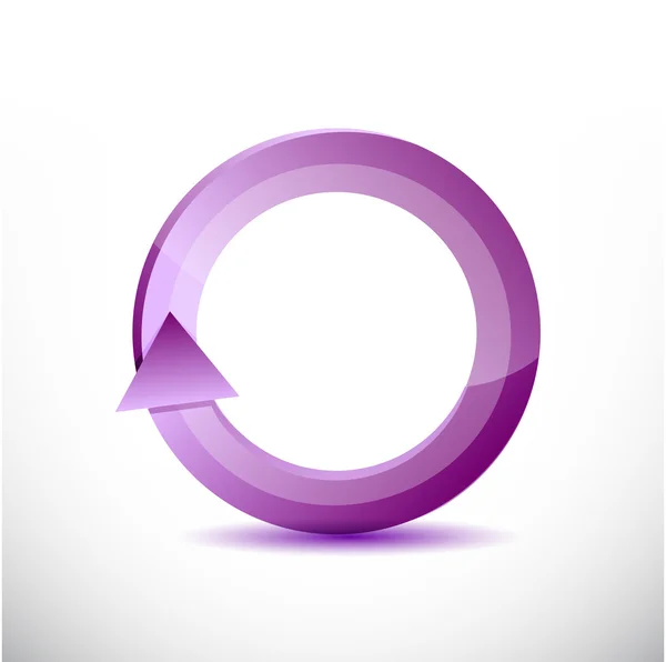 Purple rotating cycle illustration design — Stock Photo, Image