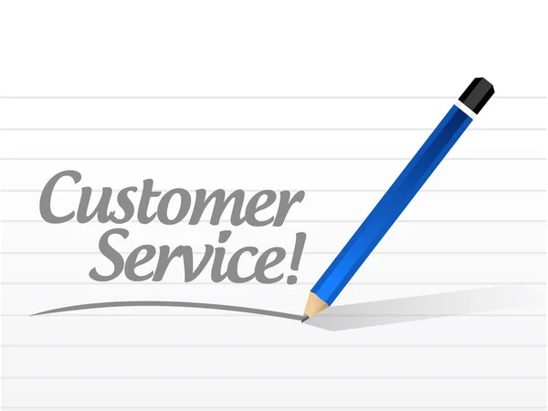 Customer service sign message — Stock Photo, Image