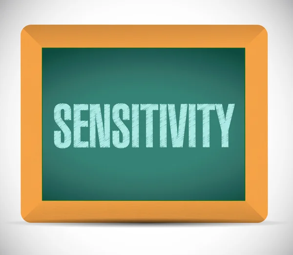 Sensitivity message sign illustration — Stock Photo, Image