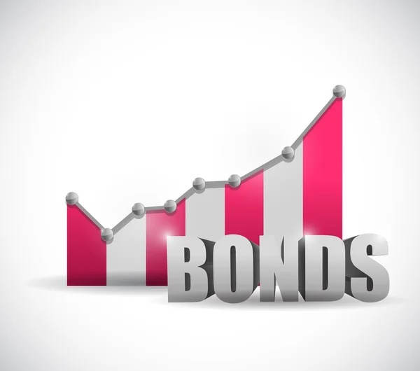 Bonds business graph illustration design — Stock Photo, Image